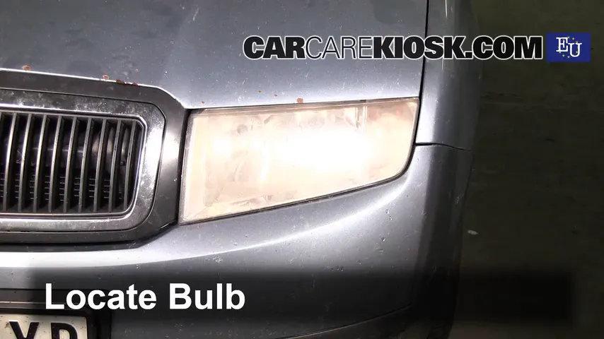 2004 Skoda Fabia Ten 1.2L 3 Cyl. Lights Headlight (replace bulb)